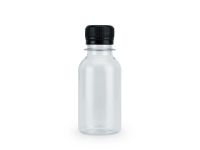 Бутылка 100 мл прозрачная 28 мм горловина + пробка