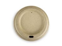 CUP LID PAPER BROWN 80 MM (FOR 270/340 ML CUPS)