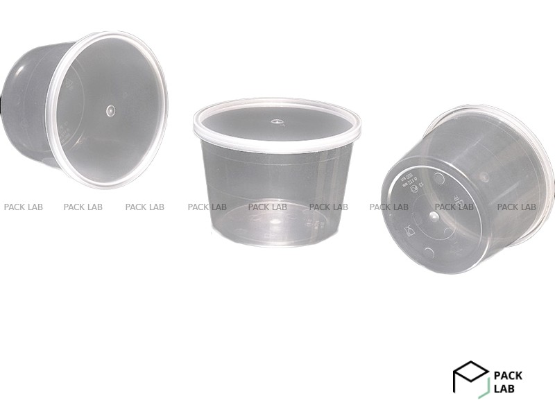 Jar Universal 500/112 transparent 0.5 l. + Cover 112 transparent (Perint)