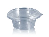 Round PET container 250 ml. with lid