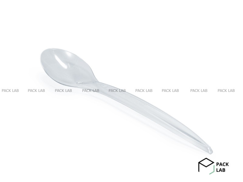 Disposable transparent spoon