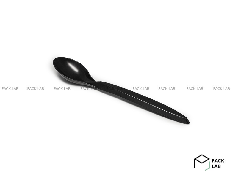 Disposable black teaspoon