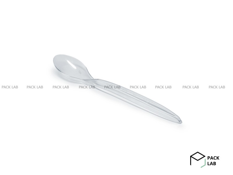 Disposable teaspoon transparent