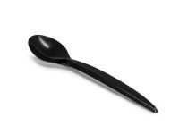 Disposable black spoon