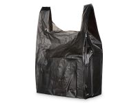 Polyethylene black t-shirt bag