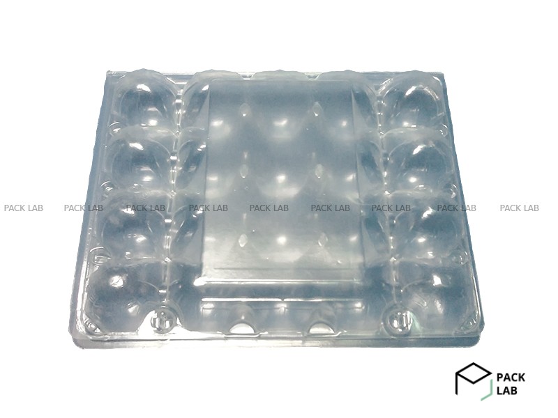 Quail PET packaging for 20 eggs (transparent)