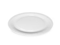 Round white paper plate D23