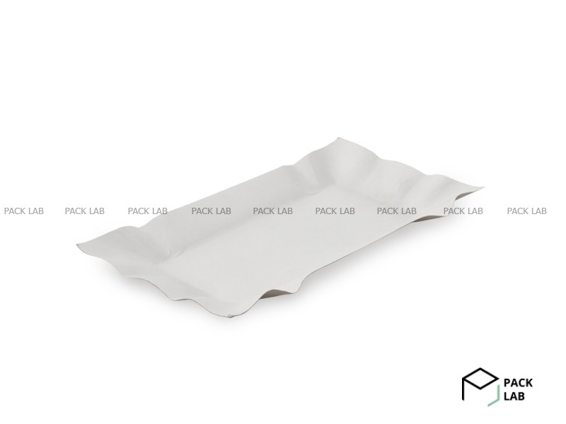 PAPER PLATE RECTANGULAR SMALL WHITE