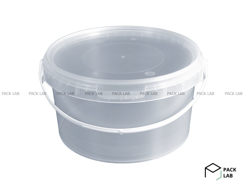 Round bucket with lid 2.3 l