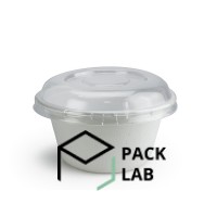 PAPER CONTAINER 600 ML WITH LID