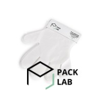 Polyethylene gloves with a break