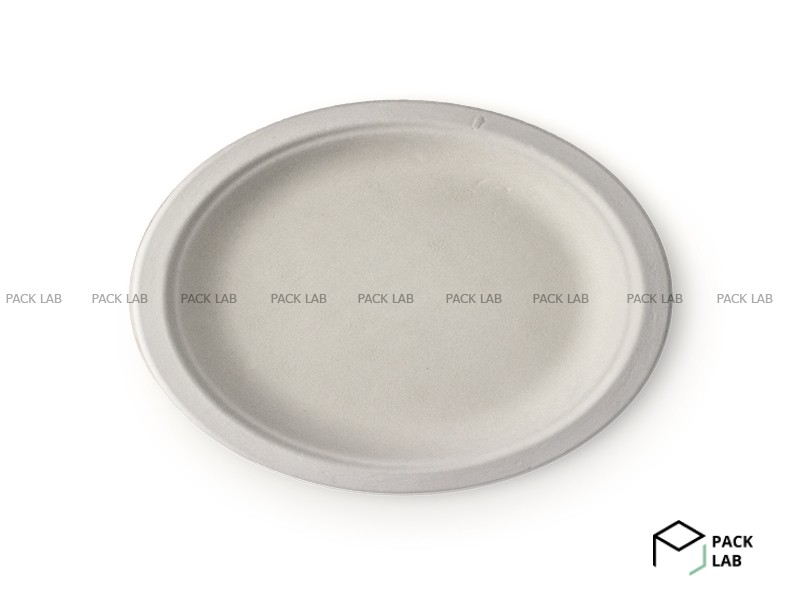 PAPER PLATE OVAL WHITE 260 * 200
